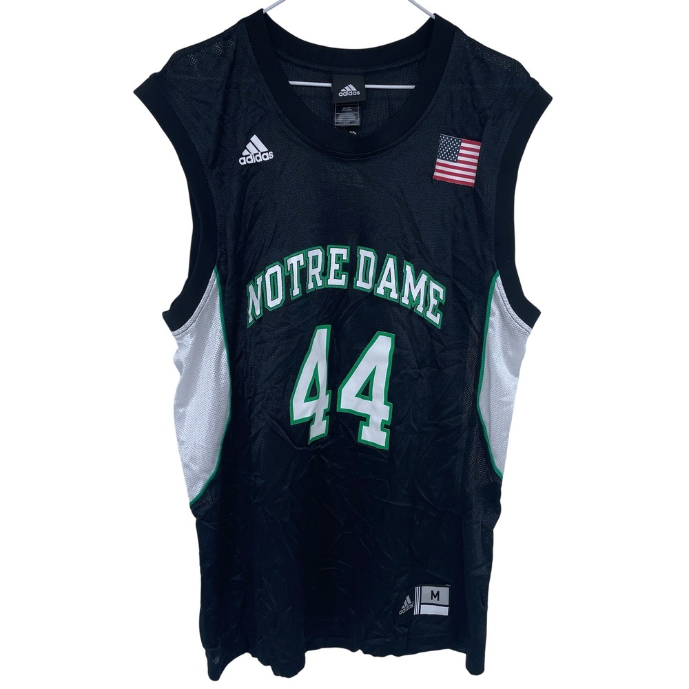 Womens Notre Dame Fighting Irish‎ Adidas Basketball Jersey #44 Medium Black
